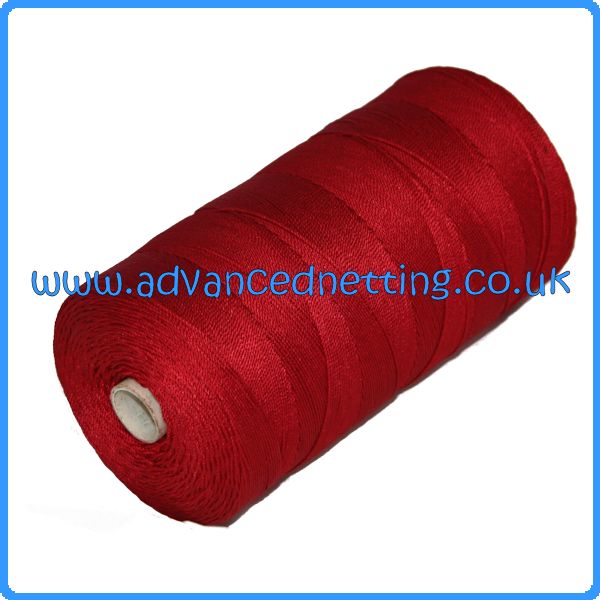 210/18 (6z) Red Twisted Nylon (500g Spools) - Click Image to Close